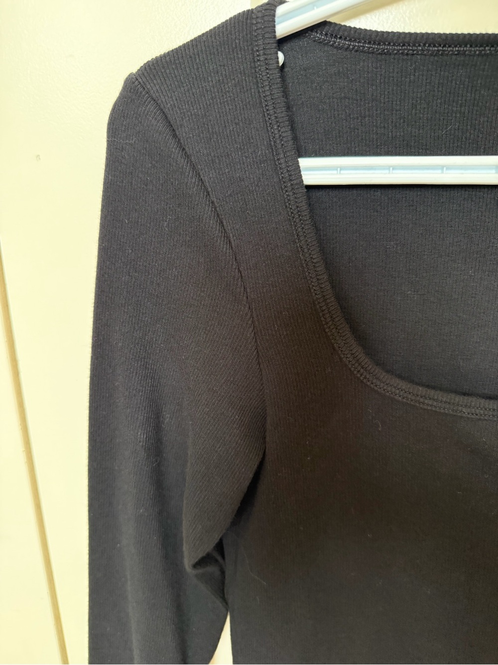HomeStretch™ Rib Squareneck Longsleeve - Picture 2 of 4
